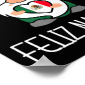 Mexican Christmas Gnome Feliz Navidad Mexico Poster (Ecke)