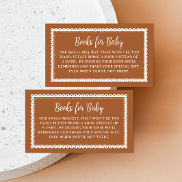 Mexican Cielito Lindo Baby Shower Books for Baby Begleitkarte