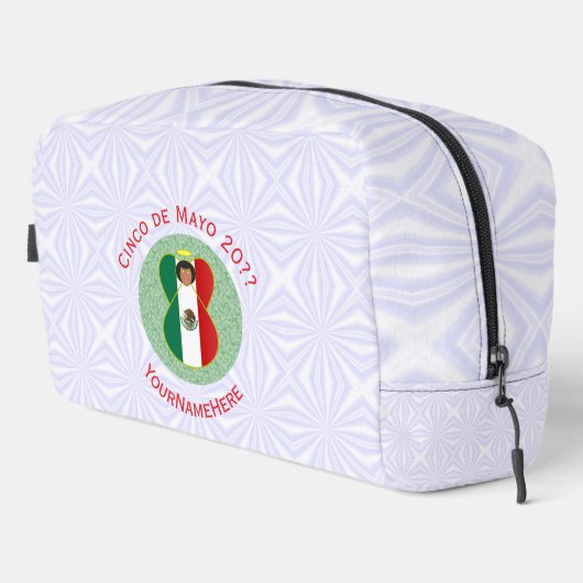 Mexican Cinco de Mayo Angel Personalisiert Waschbeutel (Rechte Ecke)