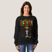 Mexican Cinco De Mayo Fiesta Let's Fiesta Border Sweatshirt (Vorne ganz)