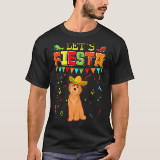 Mexican Cinco De Mayo Fiesta Let's Fiesta Goldend T-Shirt