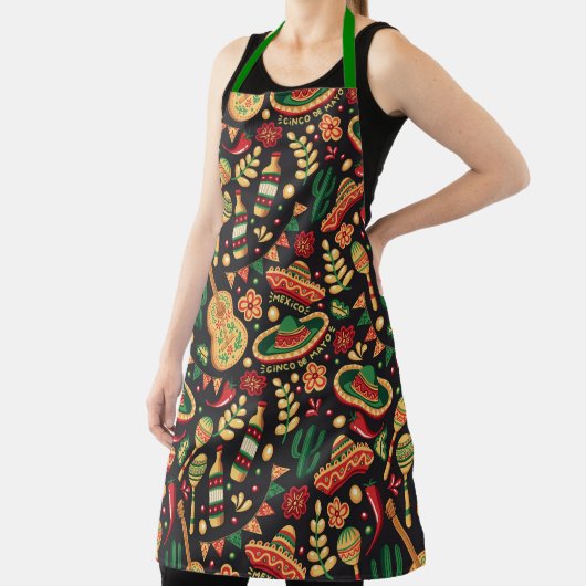 Mexican Cinco De Mayo Pattern Apron Schürze (InSitu)