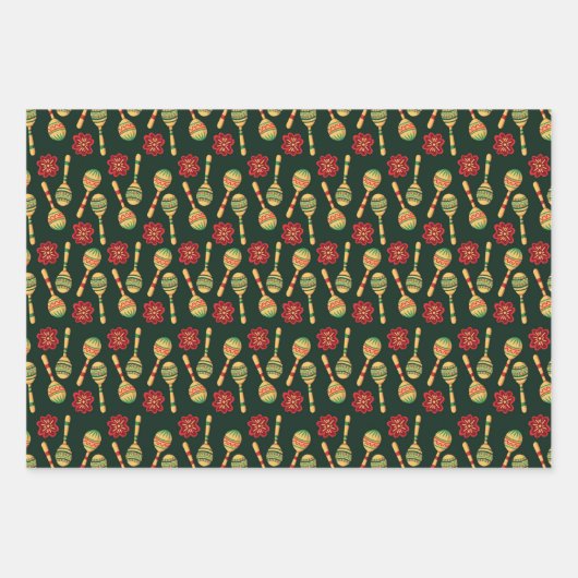 Mexican Cinco De Mayo Pattern Geschenkpapier Set (Vorderseite 2)