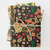 Mexican Cinco De Mayo Pattern  Geschenkpapier Set (Beispiel)