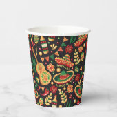 Mexican Cinco De Mayo Pattern Pappbecher (Links)