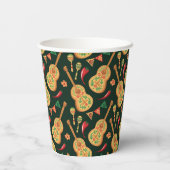 Mexican Cinco De Mayo Pattern Pappbecher (Rückseite)