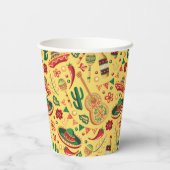Mexican Cinco De Mayo Pattern Pappbecher (Rückseite)
