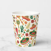 Mexican Cinco De Mayo Pattern Pappbecher (Rückseite)