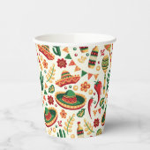 Mexican Cinco De Mayo Pattern Pappbecher (Links)
