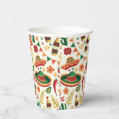 Mexican Cinco De Mayo Pattern Pappbecher (Rechts)