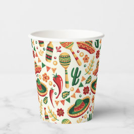 Mexican Cinco De Mayo Pattern Pappbecher