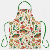 Mexican Cinco De Mayo Pattern Schürze (Vorderseite)