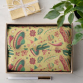 Mexican Cinco De Mayo Pattern  Seidenpapier (Geschenk)