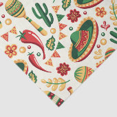 Mexican Cinco De Mayo Pattern  Seidenpapier (Ausschnitt)