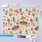 Mexican Cinco De Mayo Pattern  Seidenpapier (Handwerk)