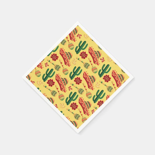 Mexican Cinco De Mayo Pattern Serviette (Ecke)