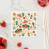 Mexican Cinco De Mayo Pattern  Serviette (Beispiel)