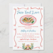 Mexican Colorful Taco "über Liebe Paare Dusche Einladung (Vorderseite)