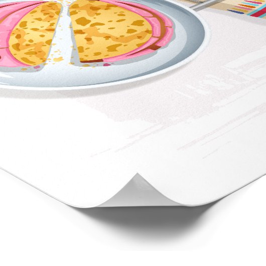 Mexican Conchas Pan Dulce & Champurrado  Poster (Ecke)