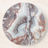Mexican Crazy Lace Agate Sandstone Untersetzer (Vorne)