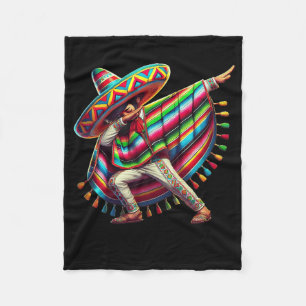Mexican Dabbing Poncho Cinco De Mayo Dab Fiesta Bo Fleecedecke