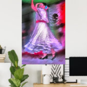 Mexican Dancer 0175 Art Print Poster (Heimbüro)