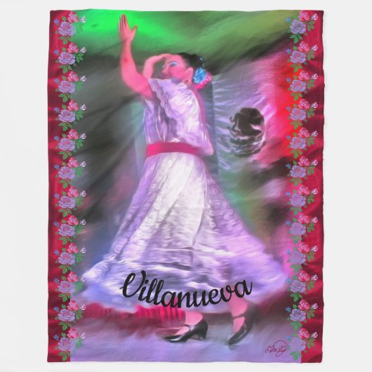 Mexican Dancer 0175 Fleecedecke (Vorderseite)