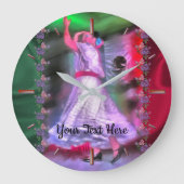 Mexican Dancer 0175 Large Clock Große Wanduhr (Vorderseite)