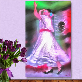 Mexican Dancer 0175 Leinwand Art Print