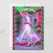 Mexican Dancer Gracias 0175 Dankeskarte (Vorderseite)