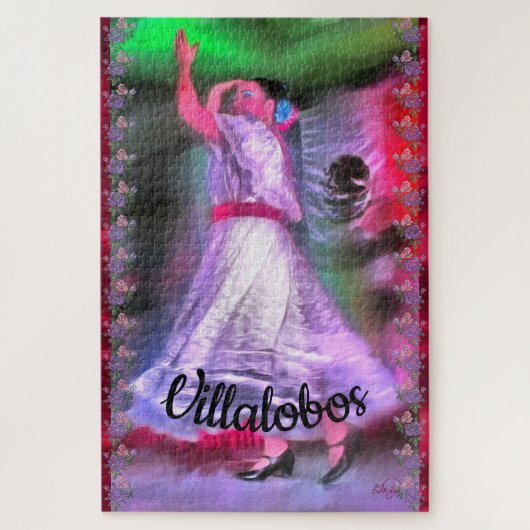 Mexican Dancer & Rose 0175 Puzzle (Vertikal)