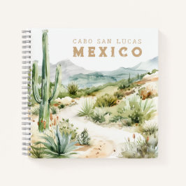 Mexican Desert Cactus Travel Journal Notizblock
