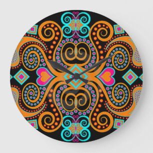 Mexican Design Große Wanduhr