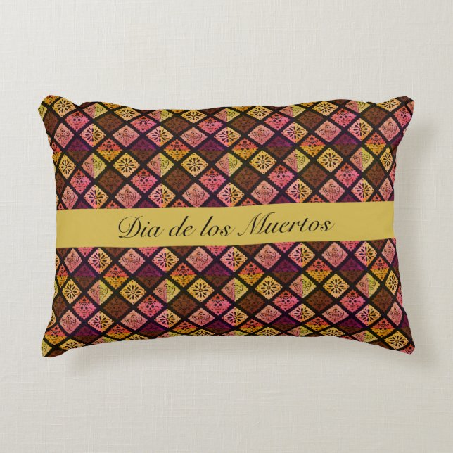 Mexican Dia de los Muertos anpassbar Dekokissen (Vorderseite)