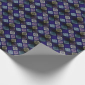 Mexican Dia de los Muertos anpassbar Geschenkpapier (Ecke)