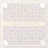 Mexican Dia de los Muertos anpassbar Glasuntersetzer (Rückseite)