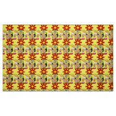 Mexican Donkey Dog Sombrero Gelbes Gewebe Stoff (Fat Quarter (45,7 x 55,9 cm))
