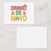 Mexican Drinko de Mayo Funny Cinco de Mayo Gift Mitteilungskarte (Vorne/Hinten)