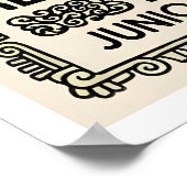 Mexican Eagle Poster Aztec Warrior Design (Ecke)