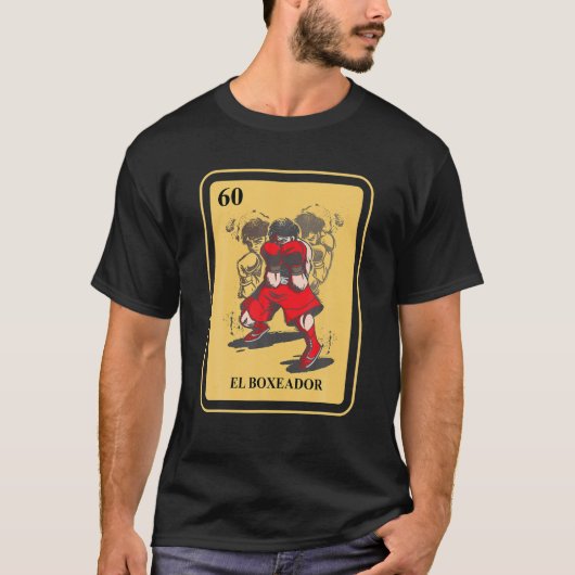 Mexican El Boxeador Lottery Traditionelle Box Bin T-Shirt (Vorderseite)