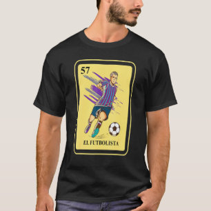 Mexican El Futbolista Lottery Traditionelles Bingo T-Shirt