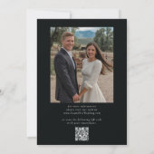 Mexican Eleganto Modern Floral QR Foto Wedding Save The Date (Rückseite)