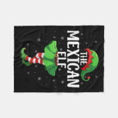 Mexican Elf Christmas Girls Women Elf Squad Xmas F Fleecedecke (Vorderseite (Horizontal))