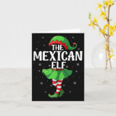 Mexican Elf Christmas Girls Women Elf Squad Xmas F Karte (Gelbe Blume)
