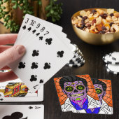 Mexican Elvis Stained Glass Playing Cards Spielkarten (In Situ)