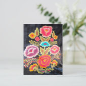 Mexican Embroidery design Postkarte (Stehend Vorderseite)