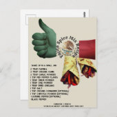 Mexican Fajita Spice Mix Rezept | Postkarte (Vorne/Hinten)