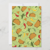 Mexican fiesta Baby Dusche Vielen Dank Dankeskarte (Rückseite)