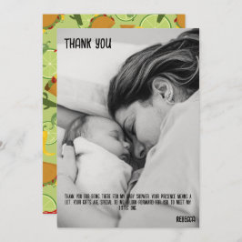 Mexican fiesta Baby Dusche Vielen Dank Dankeskarte