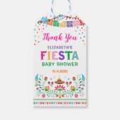 Mexican Fiesta Baby Shower Brautparty Favoriten Geschenkanhänger (Vorderseite)